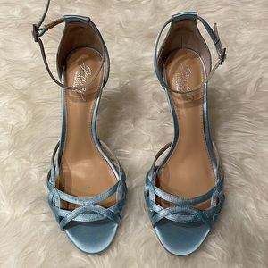 Badgley Mischka Blue Strappy Heels